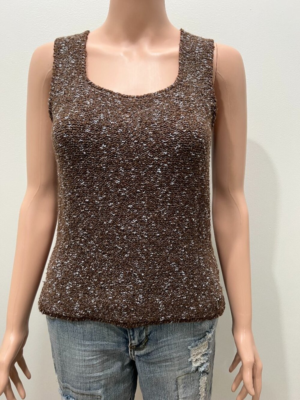 One Girl Who sweater tank top Size L
